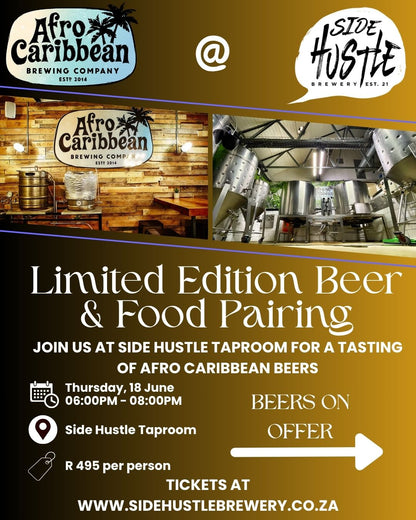 Side Hustle x Afro Caribbean Brewing Co. Food & Beer Tasting Event - Ticket