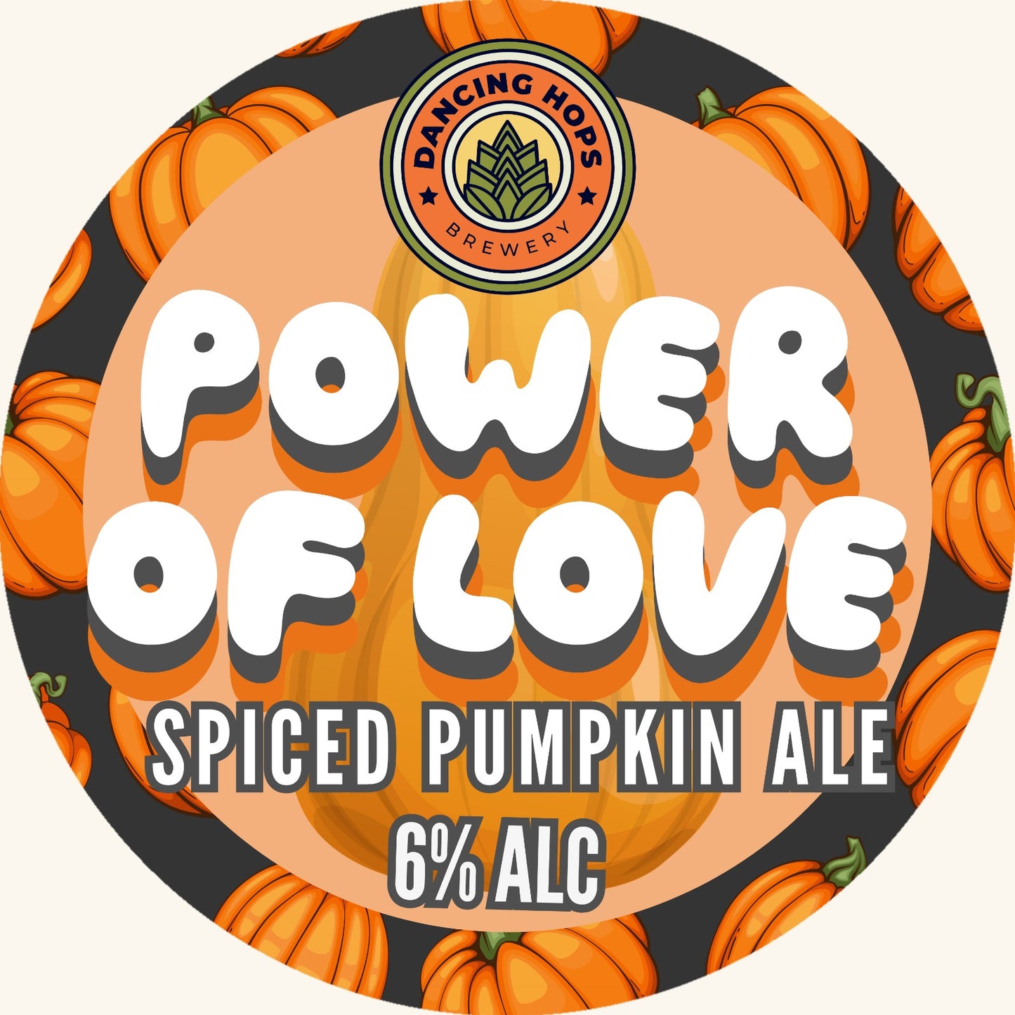 Power of Love Spiced Pumpkin Ale 6% (440ml brown craft bottles)